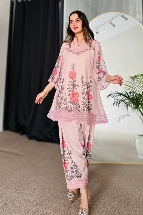 Sunehri Floral Kurta Set